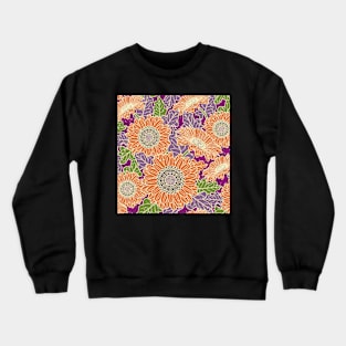 Gerbera Daisy-Orange Crewneck Sweatshirt